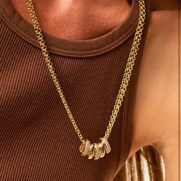 Roxanne Assoulin Jewelry - Roxanne Assoulin The Pavé Slider Necklace Gold